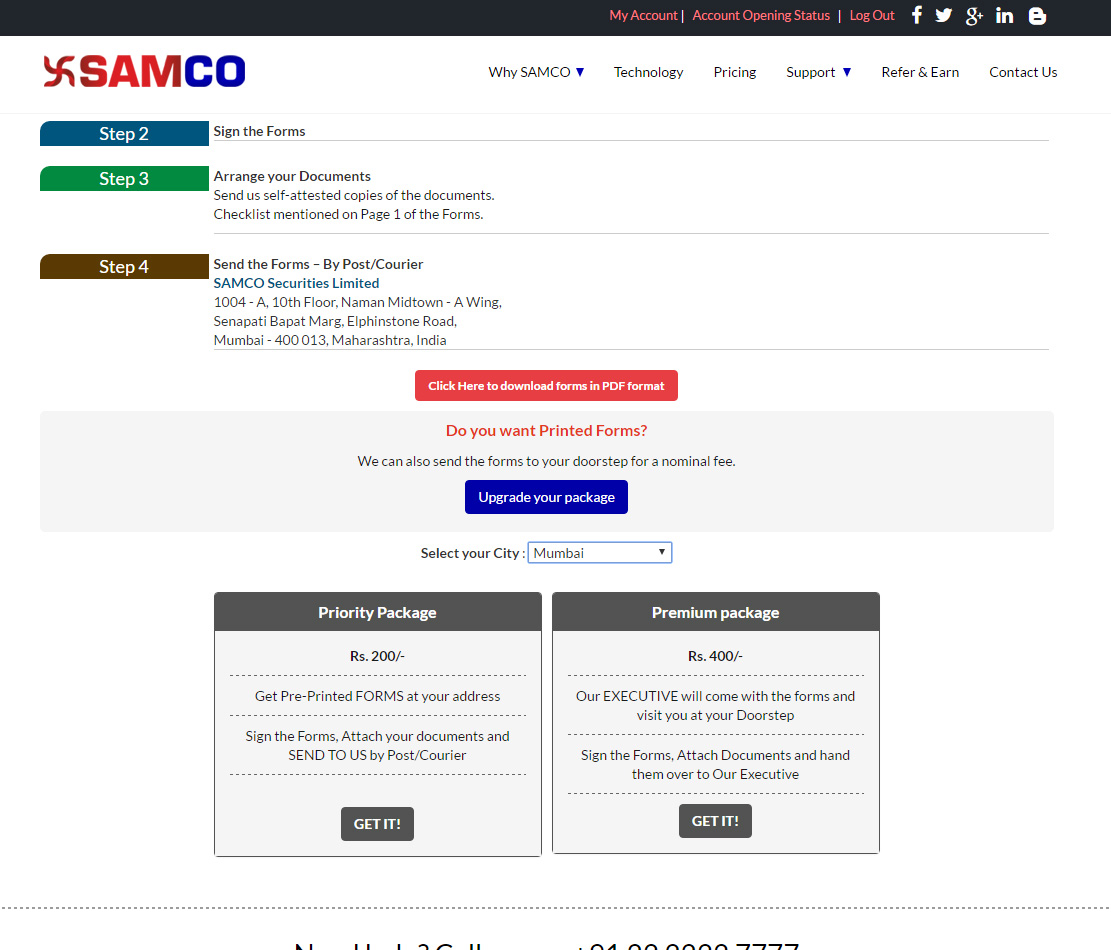 How to Open an Online Trading Account & Demat Account with SAMCO Securities